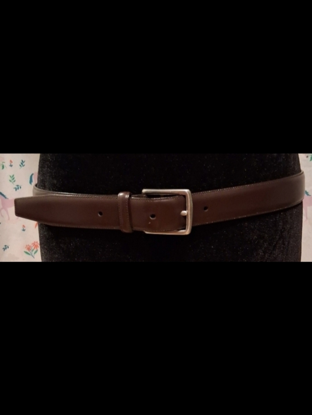 EUC Vintage Coach Brown Leather Harness Buckle Business Unisex Belt 43in